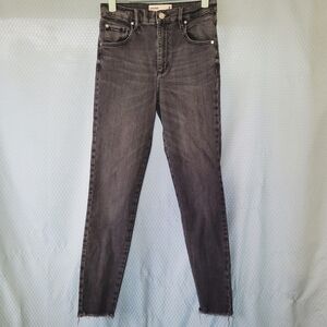 Garage Taille Ultra -Haute Ultra High Rise Stretch Skinny Raw Hem Jeans Sz 3